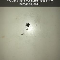 Golden Wok Chinese Buffet - Metal found in food
