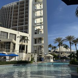 Beautiful building and pool