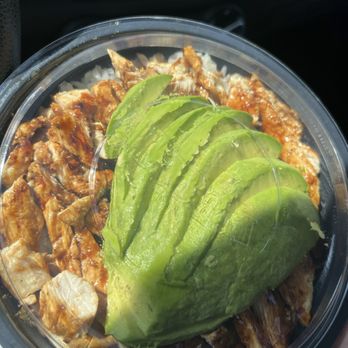 WaBa Grill - White Meat Chicken Rice Bowl with Avocado - Fast Food Near Me - Banning, California