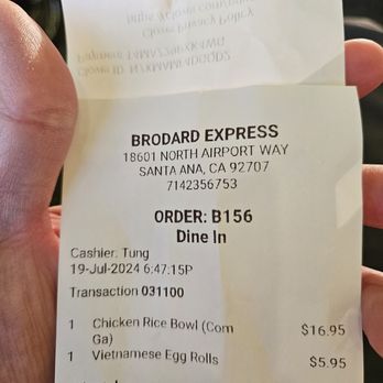 Brodard Express - check please - Food Court Near Me - Santa Ana, California