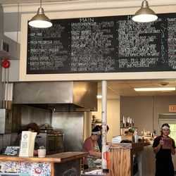 West Main Market and Beer Garden - Board without prices (?) no prices on paper menus