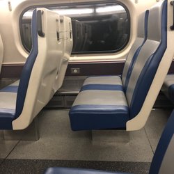 Metra Metropolitan Rail - Seats on the train with an outlet