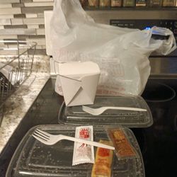 Chinatown Restaurant - The smaller containers they gv us our Broccoli & Brown Sauce & Broccoli w Chkn in this time yet charged us for larges! These r "mediums".