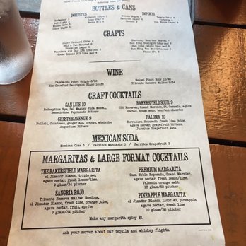 Bakersfield Mass Ave - Drink menu - Bars Near Me - Indianapolis, Indiana