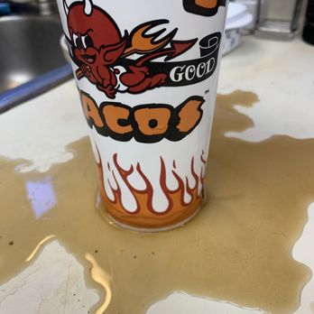 Torchy's Tacos - Took home my unfinished drink. Left it on the counter. Cup disintegrated all over my counter. - Tacos Near Me - Austin, Texas Torchy's Tacos - Took home my unfinished drink. Left it on the counter. Cup disintegrated all over my counter. - Tacos Near Me - Austin, Texas