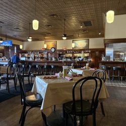 Bar from booth