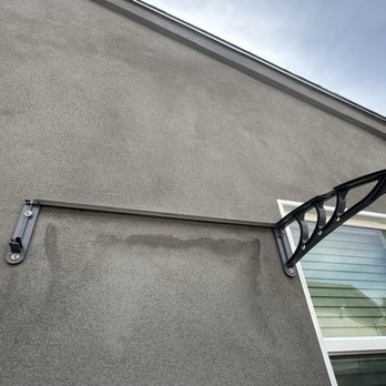 Next Moving Company - The broken awning. The parts needed to be completely removed from the stucco which would require labor, paint and parts. - Movers Near Me - Pasadena, California