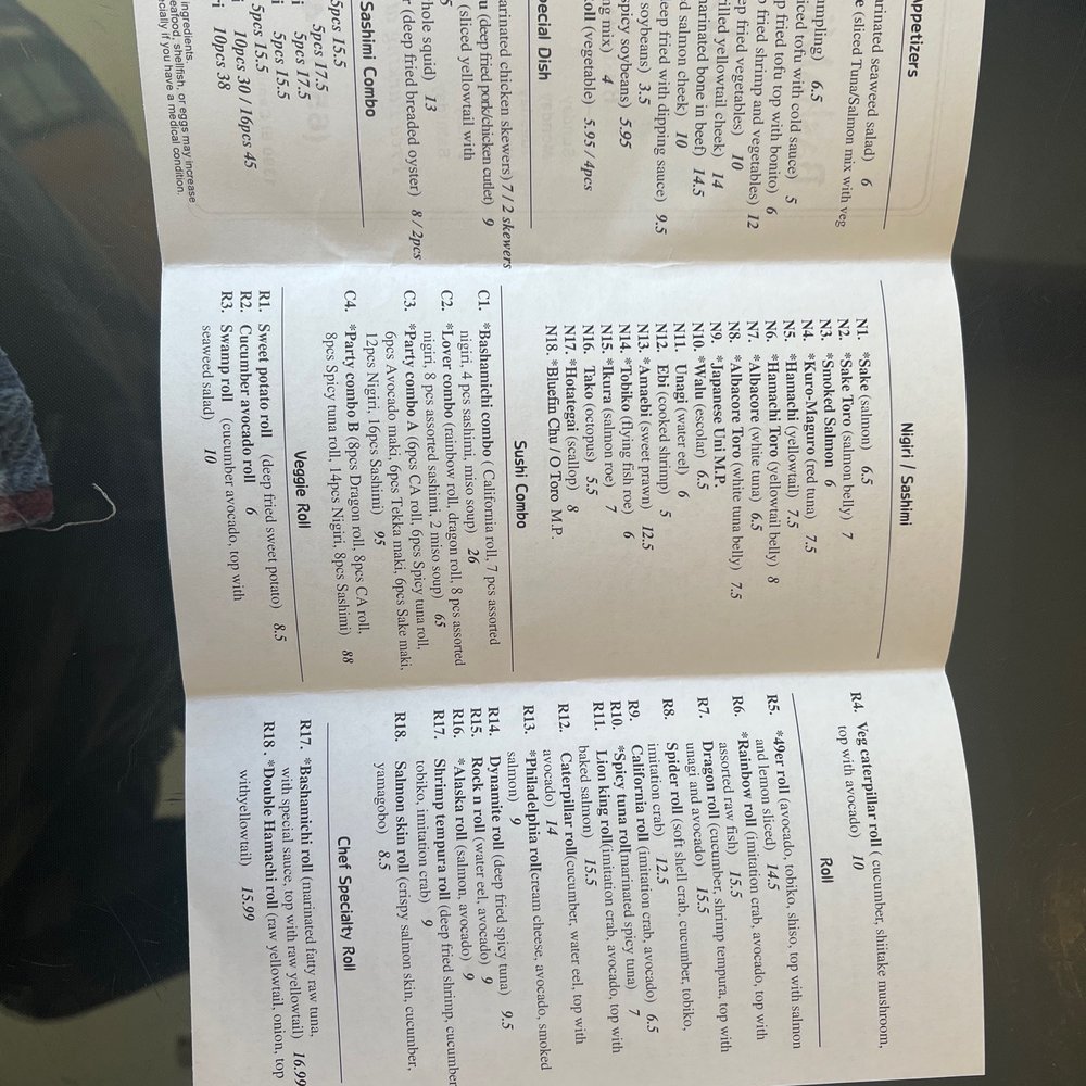 Bashamichi Sushi and Bar - Menu - Japanese Near Me - Millbrae, California