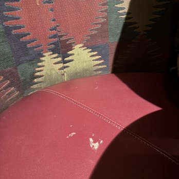Black Angus Steakhouse - Something crusty and icky on the booth and stains on the fabric. - Steakhouses Near Me - Glendale, Arizona Black Angus Steakhouse - Something crusty and icky on the booth and stains on the fabric. - Steakhouses Near Me - Glendale, Arizona