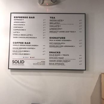 Solid Coffee Roasters - Menú - Coffee Roasteries Near Me - Artesia, California Solid Coffee Roasters - Menú - Coffee Roasteries Near Me - Artesia, California