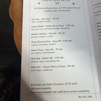Otherwise Brewing - Draft beer menu - Breweries Near Me - San Francisco, California Otherwise Brewing - Draft beer menu - Breweries Near Me - San Francisco, California