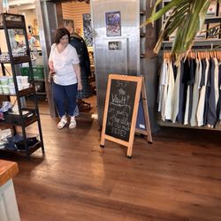 Cute vintage shop inside off the coffee shop