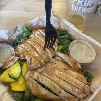 Proper Brewing & Burger - Double chicken kale Cesar salad - Brewpubs Near Me - Moab, Utah