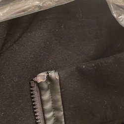 Fox Cleaners - The leather trim on my 1 year old Calvin Klein coat that Armstrong Dry Cleaners ruined