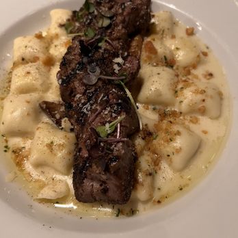 Shadowbrook - Truffle Gnocchi with steak (it's extra but worth it...just get it ) - American Near Me - Capitola, California Shadowbrook - Truffle Gnocchi with steak (it's extra but worth it...just get it ) - American Near Me - Capitola, California