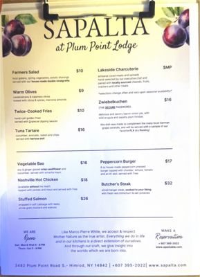 Menu photo 2 Sapalta Himrod, NY