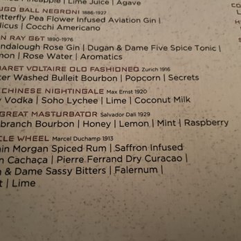 Dada - Drink menu - New American Near Me - Delray Beach, Florida