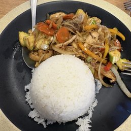 Ginger fried w/ chicken
