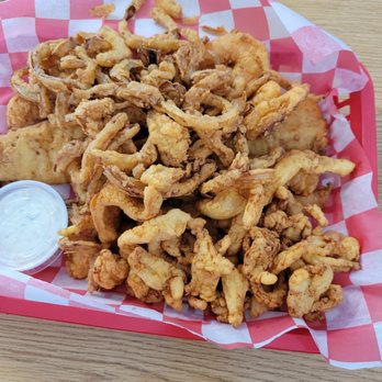 Eddie and Mario's - Captains Basket - full bellies, haddock, shrimp and scallops. - Seafood Near Me - Clifton Park, New York Eddie and Mario's - Captains Basket - full bellies, haddock, shrimp and scallops. - Seafood Near Me - Clifton Park, New York