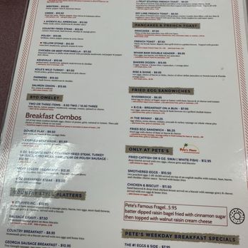 Pete's Place - Menu - Breakfast & Brunch Near Me - Greenacres, Florida