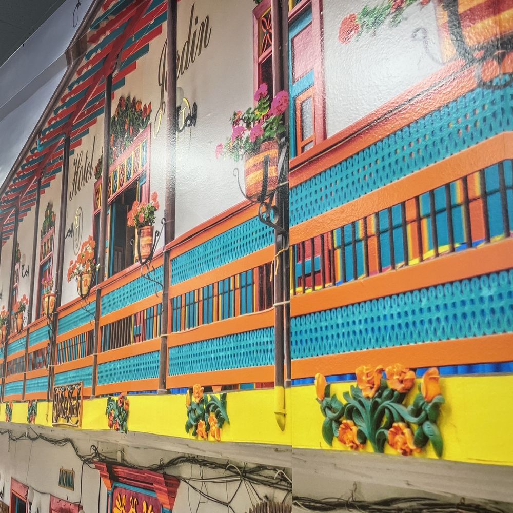Arepalicious Express - Colorful mural/wallpaper of the walled city. - Colombian Near Me - Rockville Centre, New York Arepalicious Express - Colorful mural/wallpaper of the walled city. - Colombian Near Me - Rockville Centre, New York