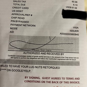 Jiffy Lube - Receipt 2 Not my signature - Oil Change Stations Near Me - Puyallup, Washington Jiffy Lube - Receipt 2 Not my signature - Oil Change Stations Near Me - Puyallup, Washington
