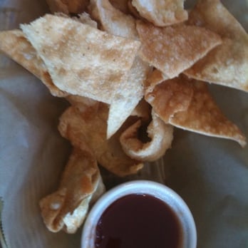 Cheeky Cafe - Fried Wonton with Tasty Sauce - Asian Fusion Near Me - Seattle, Washington Cheeky Cafe - Fried Wonton with Tasty Sauce - Asian Fusion Near Me - Seattle, Washington