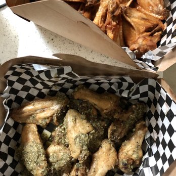 Halal Wings Plus - Chili Lime (top) | Garlic Parmesan (bottom) - Burgers Near Me - San Francisco, California