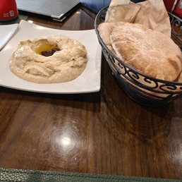 Hummus and pita bread Hummus and pita bread