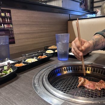 Manna Heaven BBQ - Way better grill when it's like this and they let me keep it when it was getting charred like I like it - Korean Near Me - San Diego, California