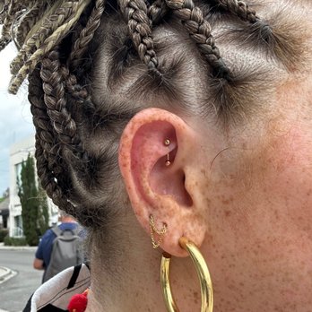 STUDS - Rook piercing done by Scott! - Jewelry Near Me - New Orleans, Louisiana