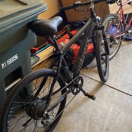 This is my Merax E-bike after they serviced it. Thanks Rondo and Austin!
