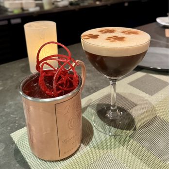 Gunther & Co - Espresso martini; beet drink - Seafood Near Me - Baltimore, Maryland