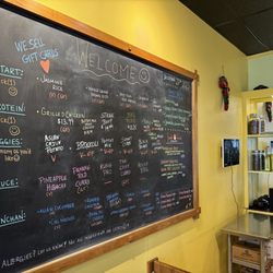 Ziingo Urban Asian - Menu board