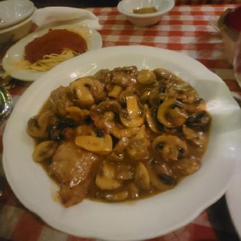 Dan Tana's - Veal Parm w mushrooms.  Very nice - Italian Near Me - West Hollywood, California