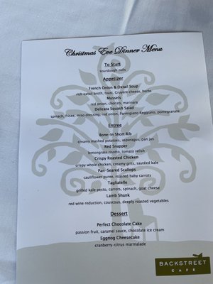 Menu photo 5 Backstreet Cafe Houston, TX