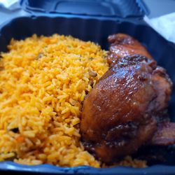 Anna's Cookin - Honey Chicken & Spanish rice don't let this picture fool you. Such a large portion it was crazy