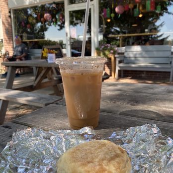 The Bean 226 - Cinnamon roll iced latte with English muffin - Coffee & Tea Near Me - Windsor, Connecticut