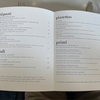 Velvet Buffalo Modern Italian - Menu pg 1 - Wine Bars Near Me - Beloit, Wisconsin