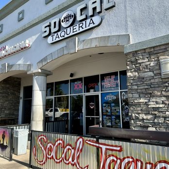 SoCal Taqueria - Exterior Entrance - Seafood Near Me - Murrieta, California