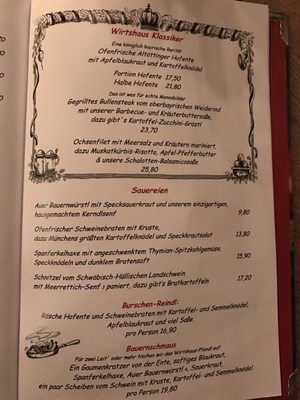 Menu photo 7 Wirtshaus in der Au Munich, BY Menu photo 7 Wirtshaus in der Au Munich, BY