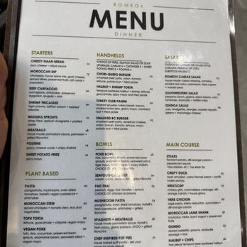 ROMEOs Kitchen + Spirits - food menu - Breakfast & Brunch Near Me - Kamloops, British Columbia