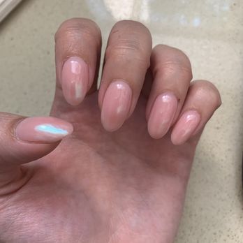 VIP Nails & Spa - Dip with hologram tips and an injury - Nail Salons Near Me - Lodi, California