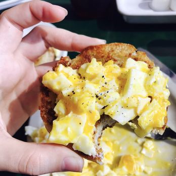 Dan's I 30 Diner - Cut up over easy egg on a buttered and toasted English muffin! - Diners Near Me - Benton, Arkansas