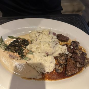 The Cheesecake Factory - Steak Diane* and Herb Crusted Salmon - Desserts Near Me - Sunrise, Florida The Cheesecake Factory - Steak Diane* and Herb Crusted Salmon - Desserts Near Me - Sunrise, Florida