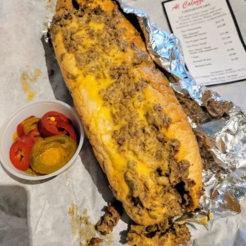 Calozzi's Cheesesteaks - The Cheesesteak w/ Whiz - Cheesesteaks Near Me - Seattle, Washington