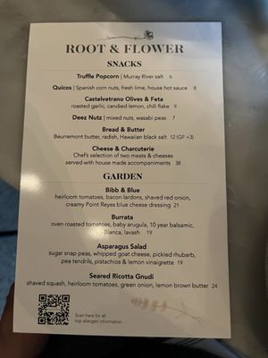 Menu photo 6 Root & Flower Vail, CO