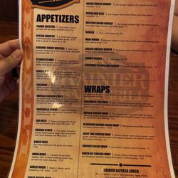 Rainier Bar & Grill - Lunch Menu- Appetizers, Burgers, Wraps.