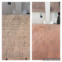 Nick's Pressure Washing - Roof and gutter cleaning project in San Lorenzo - protecting your home from moss and algae