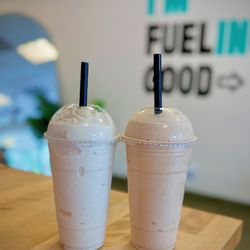 Fuel Good Nutrition - Mango Pineapple Protein Smoothie & Baked S'mores Protein Smoothie - YUM!